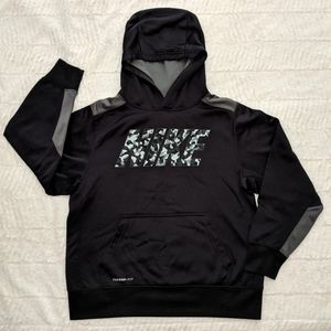 Nike Therma Fit Pullover Camo Hoodie Sz Lare KIDS